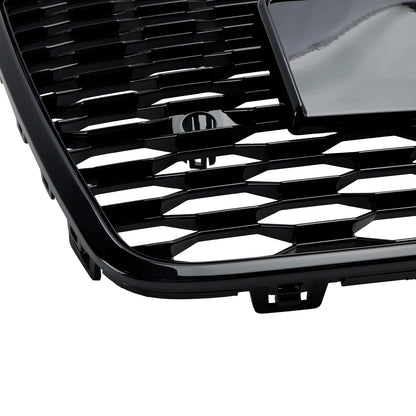 Griglia paraurti anteriore a nido d'ape Audi A7 C7 S7 RS7 Style 2016-2018, nera