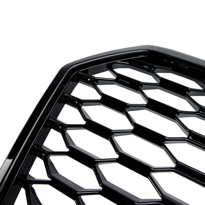 Griglia paraurti anteriore a nido d'ape Audi A7 C7 S7 RS7 Style 2016-2018, nera
