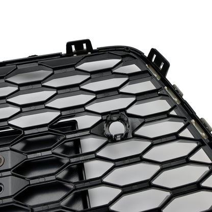 Griglia paraurti anteriore a nido d'ape Audi A7 C7 S7 RS7 Style 2016-2018, nera