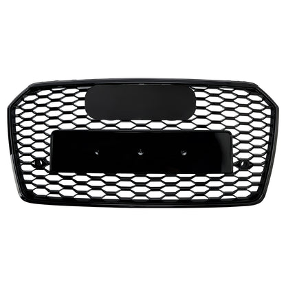 Griglia paraurti anteriore a nido d'ape Audi A7 C7 S7 RS7 Style 2016-2018, nera