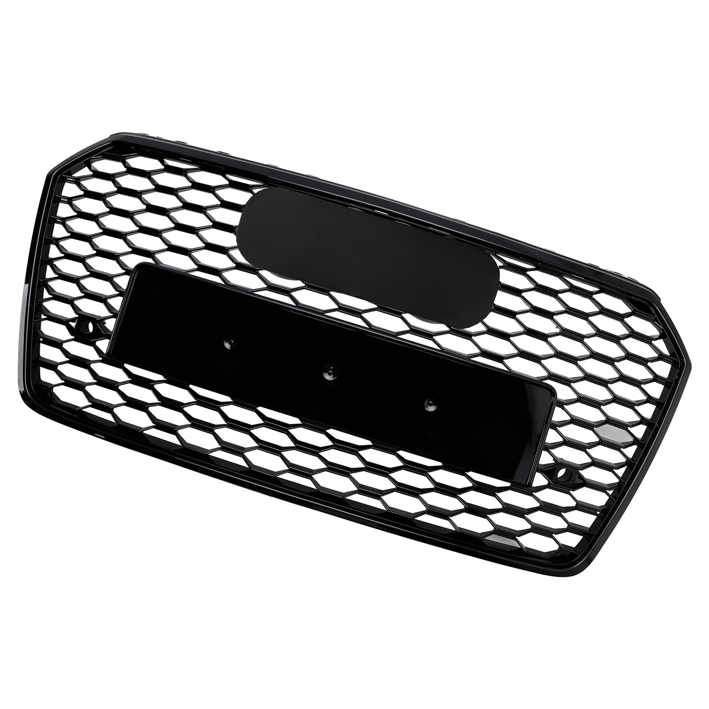 Griglia paraurti anteriore a nido d'ape Audi A7 C7 S7 RS7 Style 2016-2018, nera
