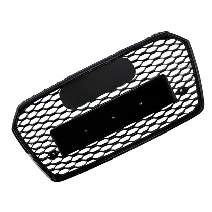 Griglia paraurti anteriore a nido d'ape Audi A7 C7 S7 RS7 Style 2016-2018, nera