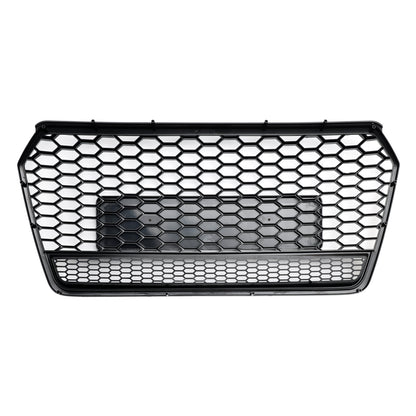 Audi A7 C7 S7 RS7 2016-2018 Griglia paraurti anteriore stile nido d'ape nera