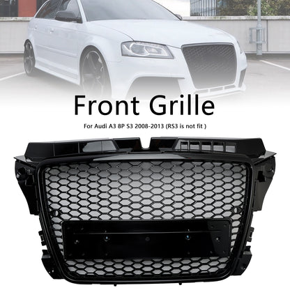 ABS 2008-2013 Audi A3 8P RS3 Grill a nido d'ape in stile RS3 per paraurti anteriore