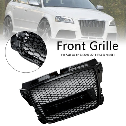 ABS 2008-2013 Audi A3 8P RS3 Grill a nido d'ape in stile RS3 per paraurti anteriore