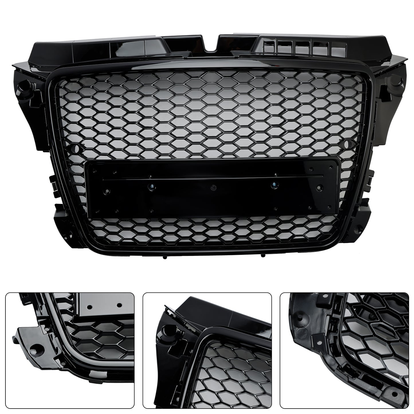 ABS 2008-2013 Audi A3 8P RS3 Grill a nido d'ape in stile RS3 per paraurti anteriore