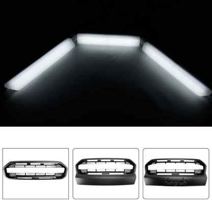 Paraurti anteriore Griglia Grill Bianco Led Luce Per Ford Ranger 2015-2023 T7 T8