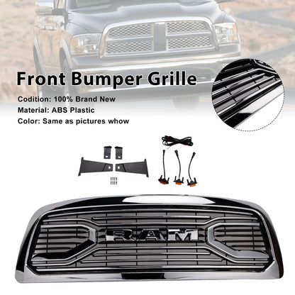 Griglia paraurti anteriore cromata con luce a LED per Dodge Ram 1500 2009-2012