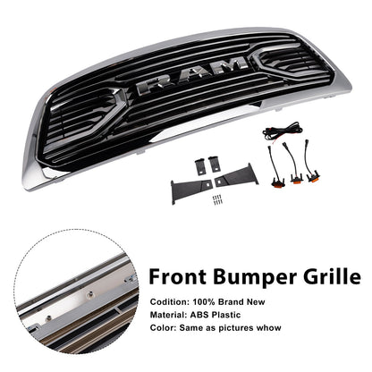 Griglia paraurti anteriore cromata con luce a LED per Dodge Ram 1500 2009-2012