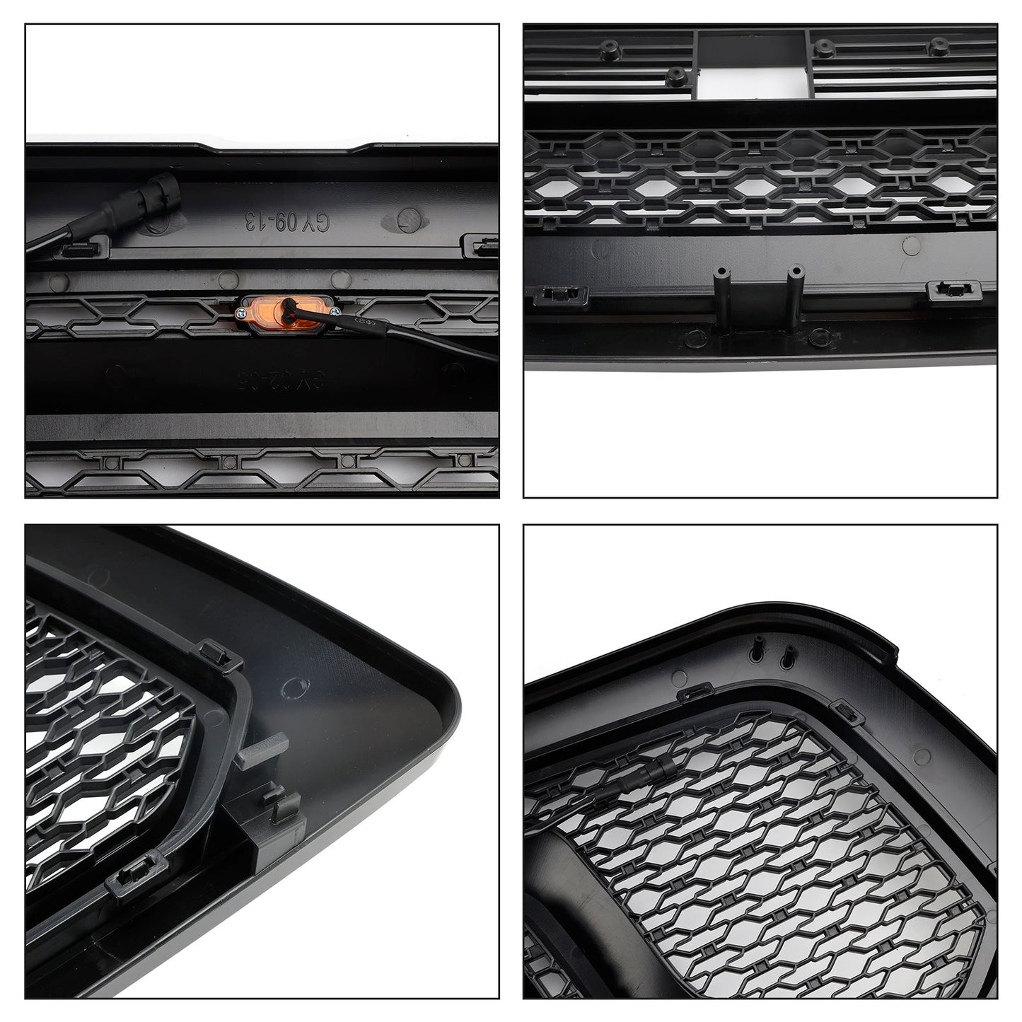 Griglia paraurti anteriore nera con luce a LED per Dodge Ram 1500 2009-2012