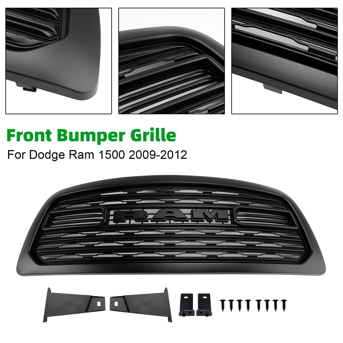 Griglia paraurti anteriore stile LTD Dodge Ram 1500 con luce a LED 2009-2012