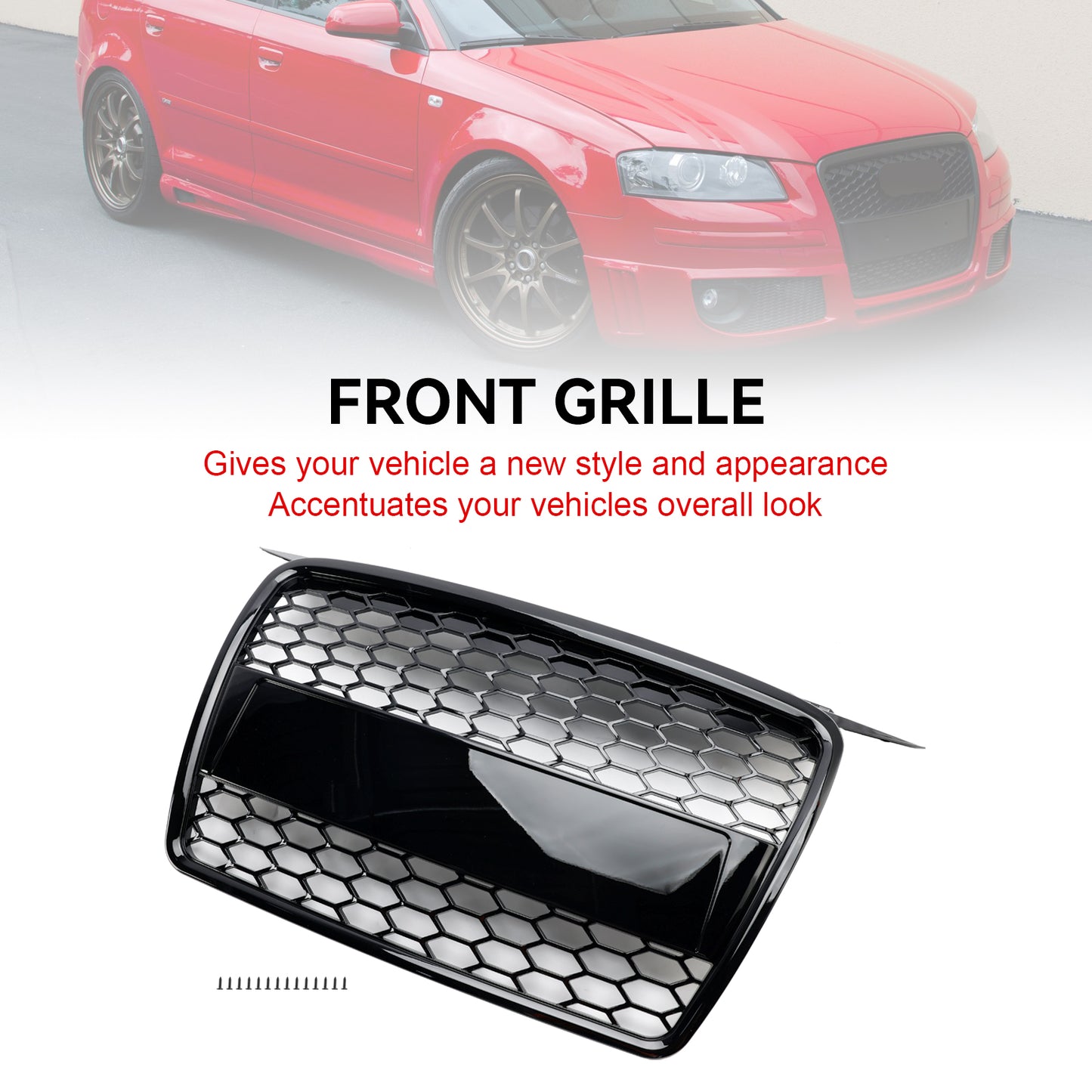 2004-2008 Audi A3 8P RS3 Grilla per paraurti anteriore in stile 8P4853651A
