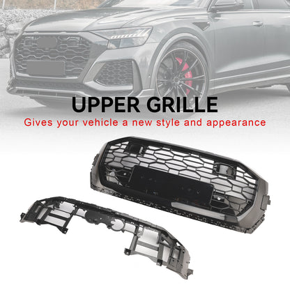Griglia anteriore a nido d'ape nera lucida Audi Q8/SQ8 RSQ8 Style 2019-2023
