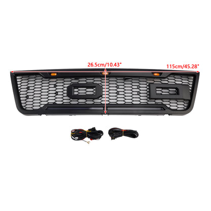 Griglia paraurti anteriore nera a LED per Ford E150 E250 E350 2003-2007