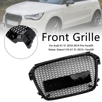 Nero lucido Audi A1 S1 2010-2014 pre-restyling Griglia paraurti anteriore a nido