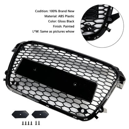 Per Audi A1 S1 pre-facelift 2010-2015 Griglia paraurti anteriore nero lucido
