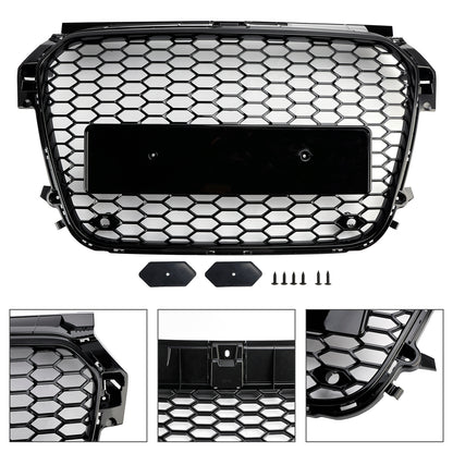 Per Audi A1 S1 pre-facelift 2010-2015 Griglia paraurti anteriore nero lucido