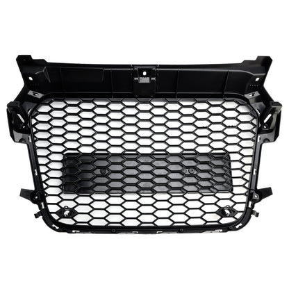 Per Audi A1 S1 pre-facelift 2010-2015 Griglia paraurti anteriore nero lucido