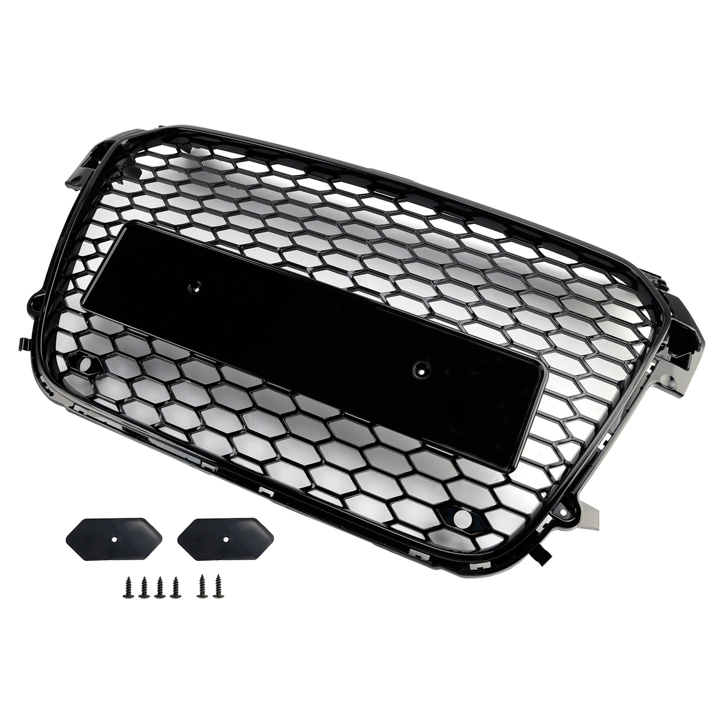 Per Audi A1 S1 pre-facelift 2010-2015 Griglia paraurti anteriore nero lucido
