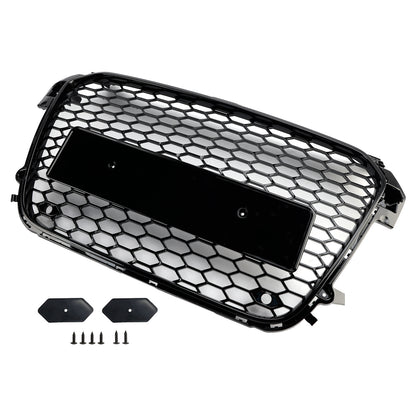 Per Audi A1 S1 pre-facelift 2010-2015 Griglia paraurti anteriore nero lucido