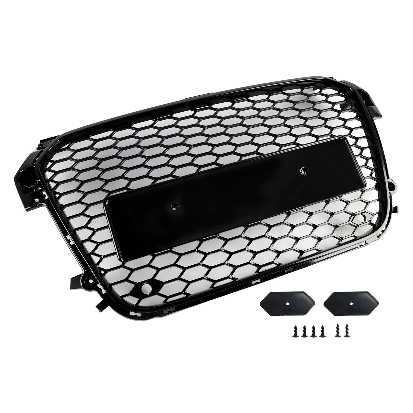 Per Audi A1 S1 pre-facelift 2010-2015 Griglia paraurti anteriore nero lucido