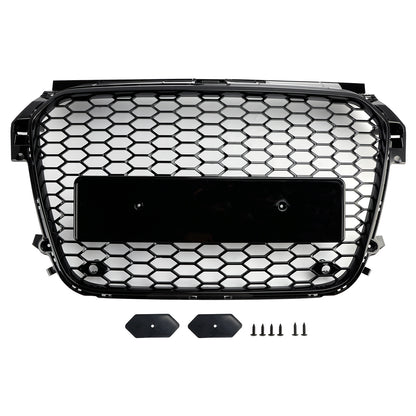 Per Audi A1 S1 pre-facelift 2010-2015 Griglia paraurti anteriore nero lucido