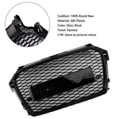 Per Audi A1 S1 8X Facelift RS Style 2016-2019 Griglia paraurti a nido Nera