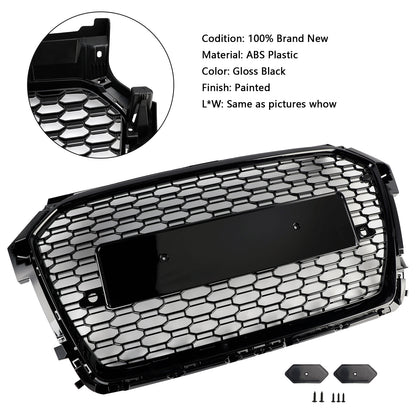 2016-2019 Audi A1 S1 8X Facelift Griglia paraurti a nido d'ape stile RS Nera