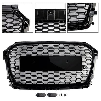 2016-2019 Audi A1 S1 8X Facelift Griglia paraurti a nido d'ape stile RS Nera
