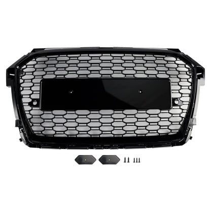 2016-2019 Audi A1 S1 8X Facelift Griglia paraurti a nido d'ape stile RS Nera