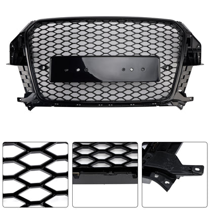 Griglia anteriore a nido d'ape Audi Q3 S-Line RSQ3 Style 2011-2015 nero lucido 5060531048501