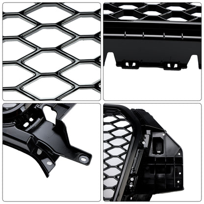 Griglia anteriore a nido d'ape Audi Q3 S-Line RSQ3 Style 2011-2015 nero lucido 5060531048501