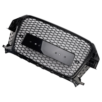 Griglia anteriore a nido d'ape Audi Q3 S-Line RSQ3 Style 2011-2015 nero lucido 5060531048501