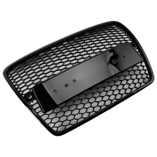 Griglia Anteriore Nido d’Ape Nera per Audi A6 C6 2004-2008 Versione Pre-Facelift