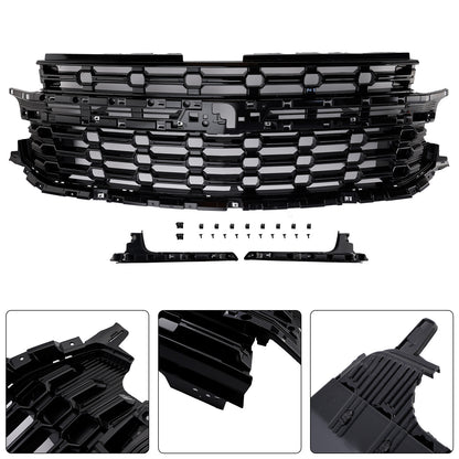 Griglia paraurti anteriore Chevrolet 2021-2024 per Chevy Tahoe Z71-Look nera