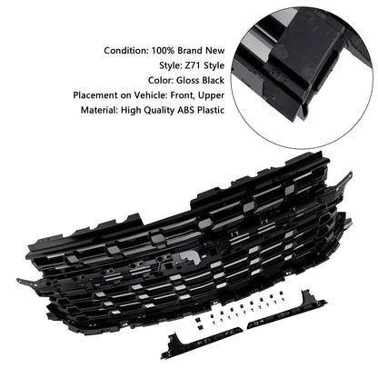 Griglia paraurti anteriore Z71-Look adatta per Chevrolet Tahoe/Suburban 2021-2024 nera