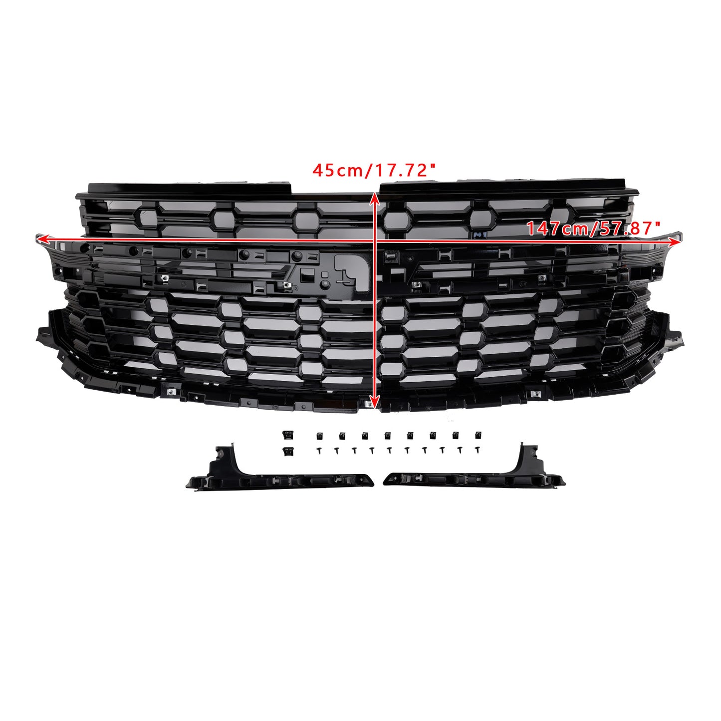 Griglia paraurti anteriore Chevrolet 2021-2024 per Chevy Suburban Z71-Look nera