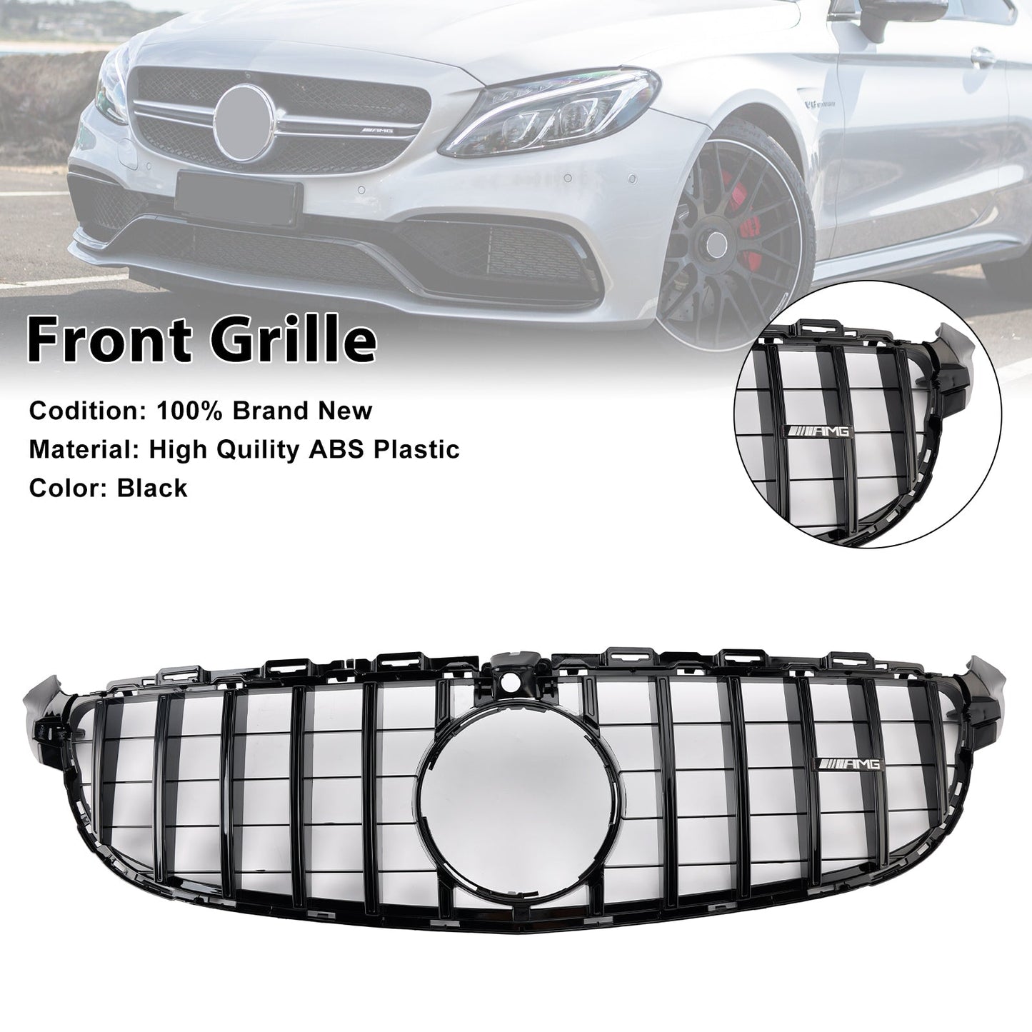 2015-2018 Mercedes Benz W205 C63 pre-restyling Griglia paraurti anteriore