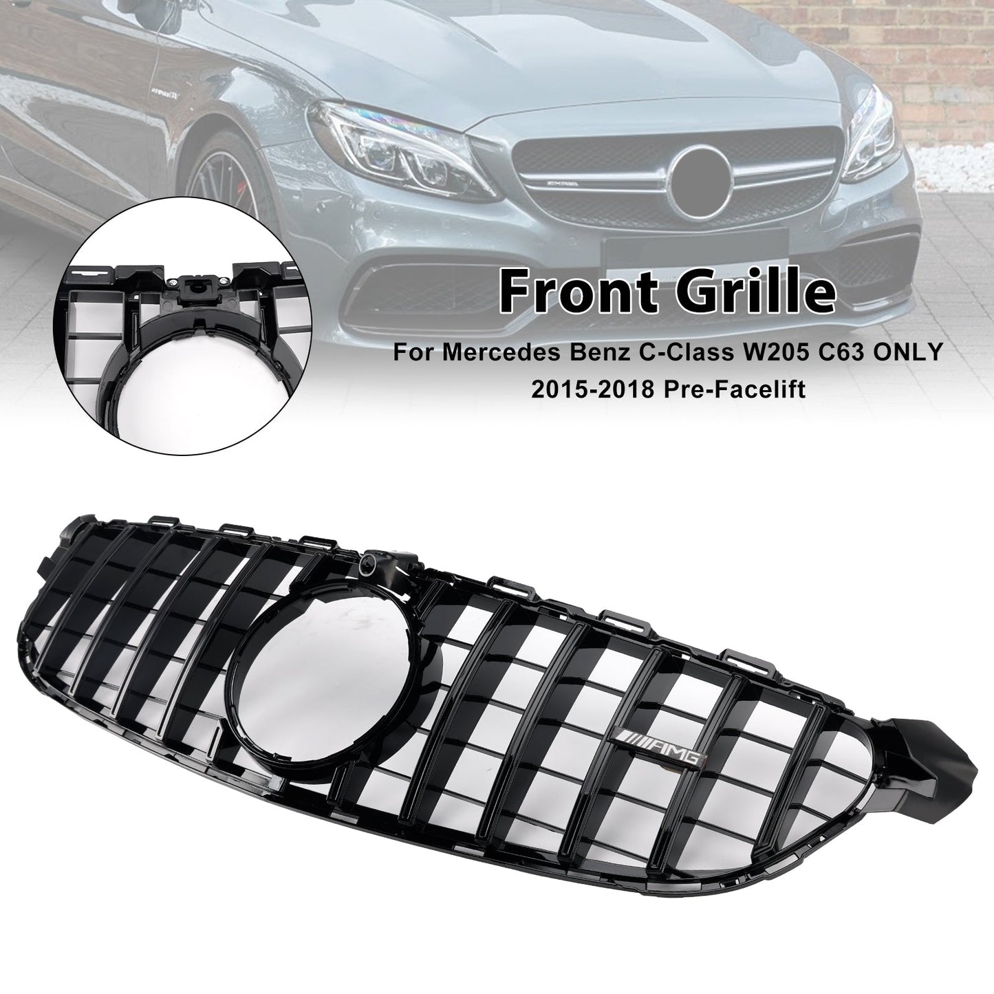 2015-2018 Mercedes Benz W205 C63 pre-restyling Griglia paraurti anteriore