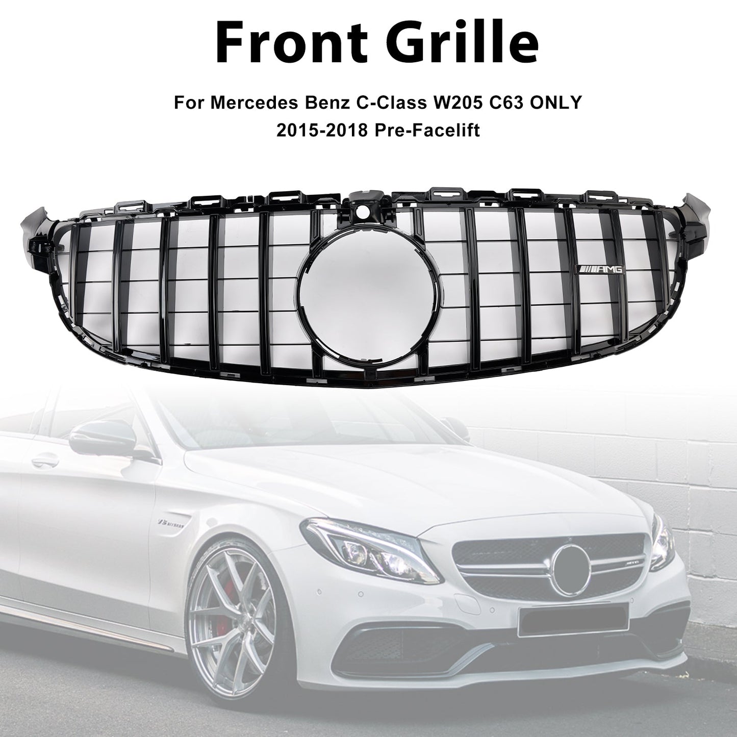 2015-2018 Mercedes Benz W205 C63 pre-restyling Griglia paraurti anteriore