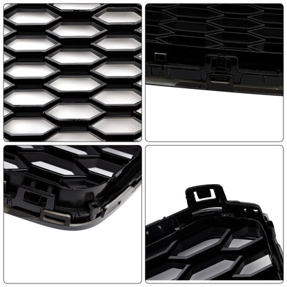 Griglia paraurti anteriore a nido d'ape per Audi A8 S8 RS8 Style 2015-2017 Nera