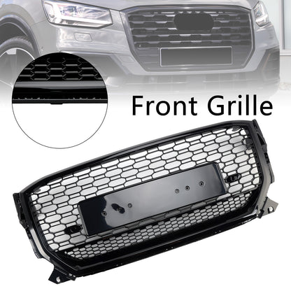 Griglia anteriore a nido d'ape nera lucida Audi Q2 pre-facelift 2016-2020
