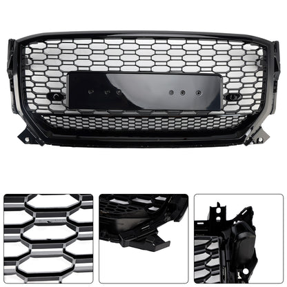 Griglia anteriore a nido d'ape nera lucida Audi Q2 pre-facelift 2016-2020