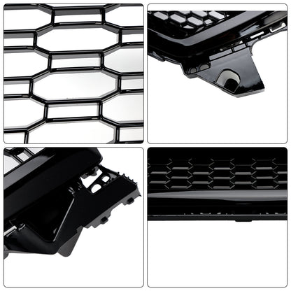 Griglia anteriore a nido d'ape nera lucida Audi Q2 pre-facelift 2016-2020