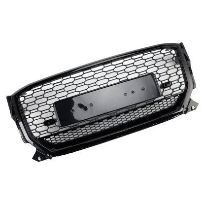 Griglia anteriore a nido d'ape nera lucida Audi Q2 pre-facelift 2016-2020