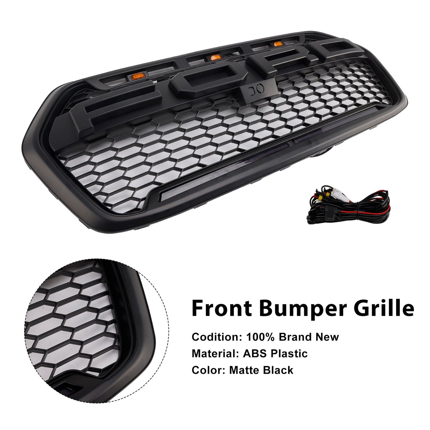 Griglia paraurti anteriore stile Raptor per Ford Transit 150 250 350 2020-2025