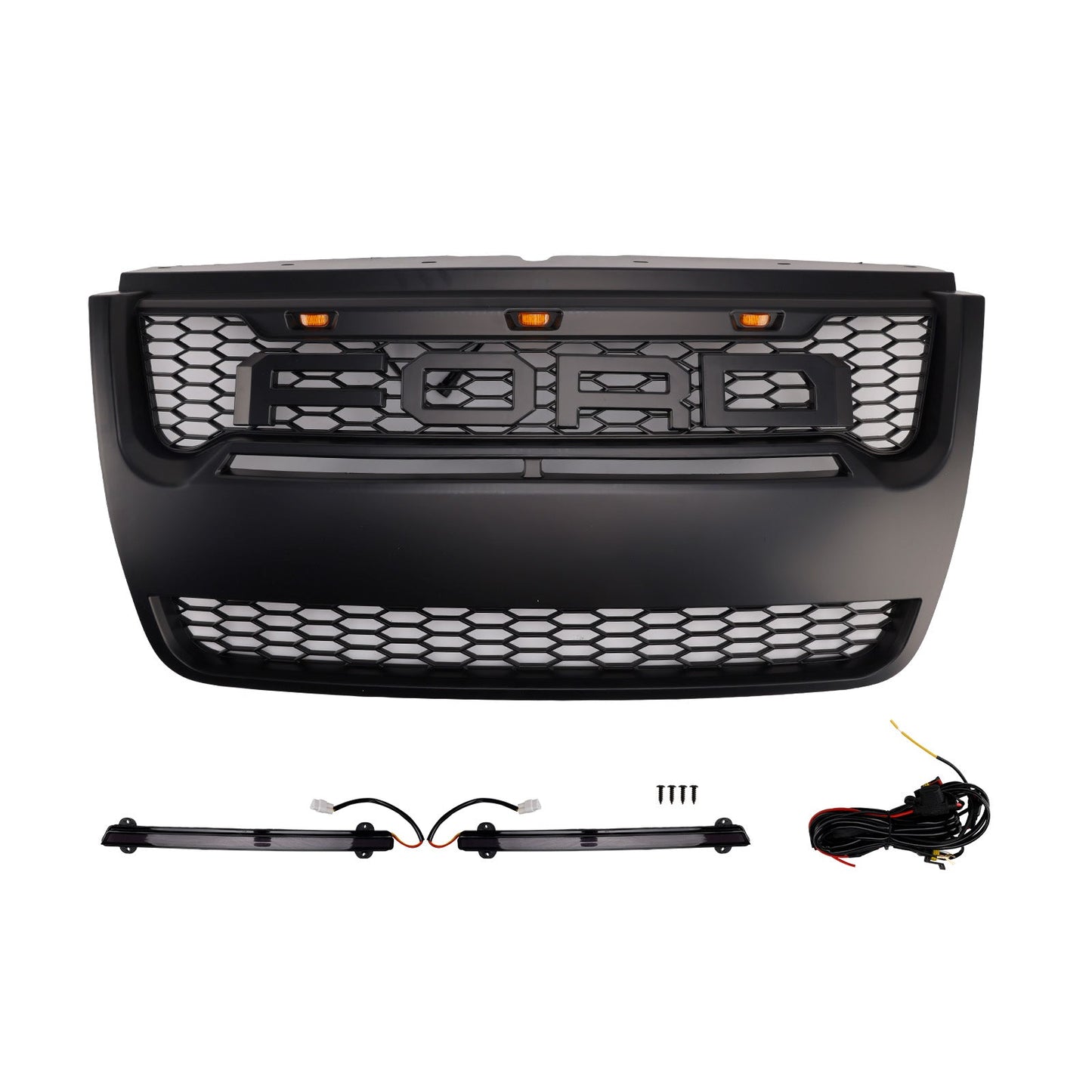 Ford Explorer 2006-2010 con griglia paraurti anteriore superiore nera chiara
