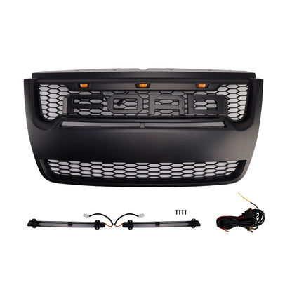 Ford Explorer 2006-2010 con griglia paraurti anteriore superiore nera chiara