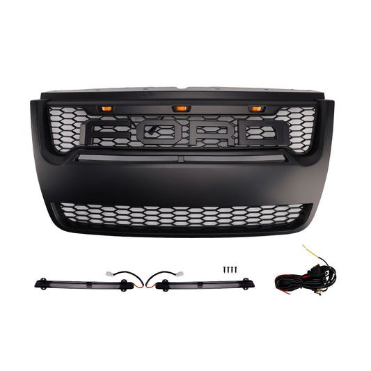 Ford Explorer 2006-2010 con griglia paraurti anteriore superiore nera chiara