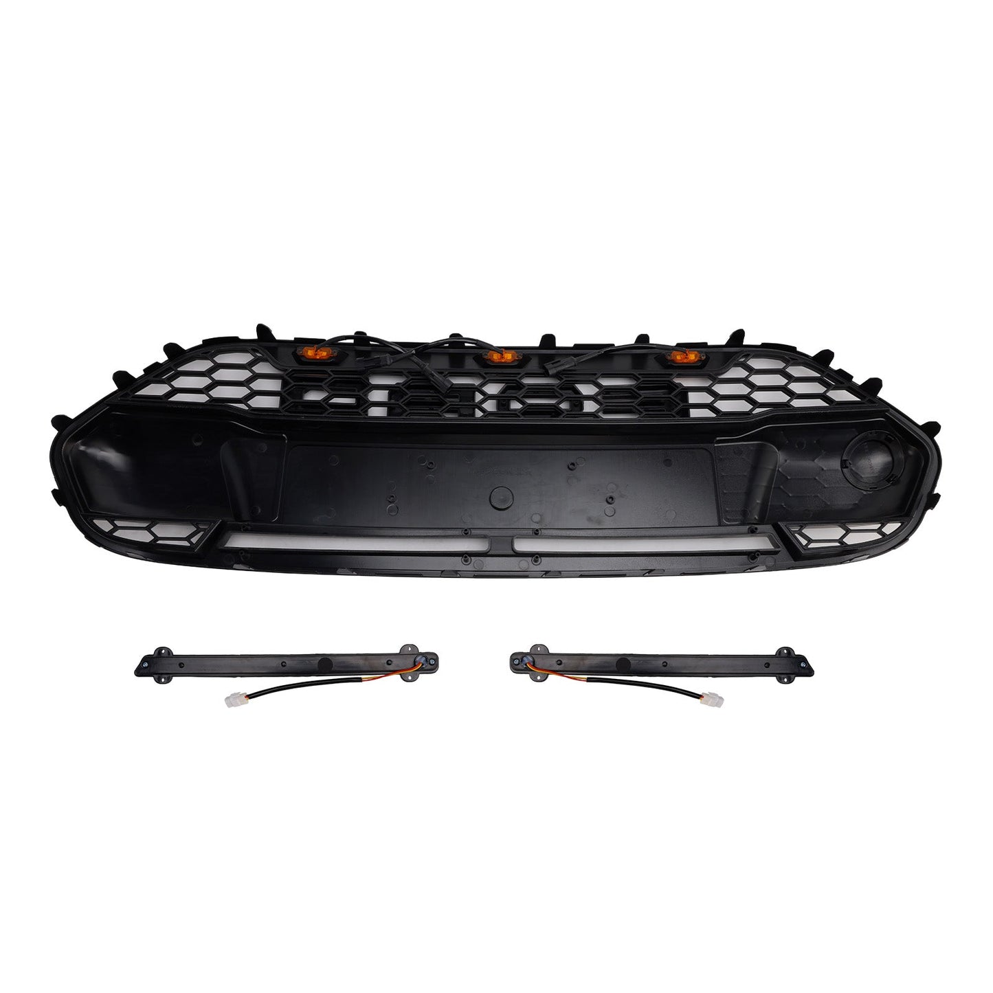 Griglia paraurti anteriore nera Ford Transit Connect 2014-2018 con LED